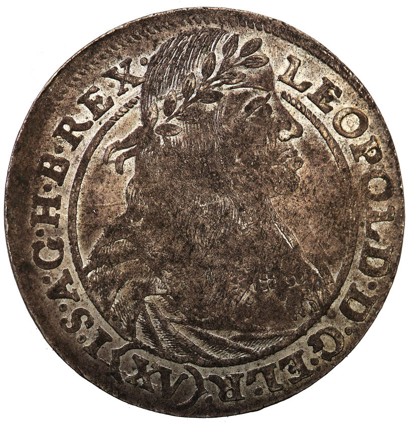 Śląsk. Leopold I (1658-1705). 15 krajcarów 1662 GH, Wrocław